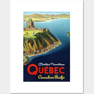 Vintage Travel Poster Canada Quebec Posters and Art